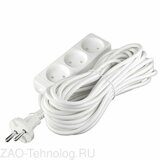 Удлинитель 3х10м без заземл. 10А IP20 2.2кВт ПВС Союз 481S-1310
