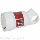 Розетка кабельная Helium 16А 2К+3 бел. с кольцом Leg 050191