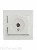 Розетка телевизионная проходная TV СП Mira бел./бел. LEZARD 701-0202-129