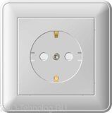Розетка 1-м СП W59 16А IP20 с заземл. защ. шторки в сборе сл. кость SchE RS16-152-28