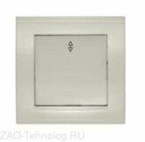 Переключатель проходной 1-кл. СП Бриллиант 10А IP20 сл. кость UNIVersal 7948592