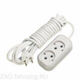 Удлинитель 2х5м без заземл. 10А IP20 Makel MGP104