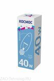 Лампа накаливания Свеча 40Вт E27 прозр. Космос LKsmSCnCL40E27v2