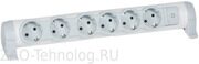 Колодка удлинителя 6-м  заземление Комфорт legrand 694639