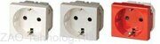 Розетка 1-м 2мод. Viva 16А IP20 2P+E с заземл. защ. шторки сер. DKC 45025