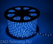 Шнур светодиодный Дюралайт 3W 3.4Вт/м IP65 220В d13мм свечение с динамикой син. (уп.100м) КОСМОС KOC-DL-3W13-B