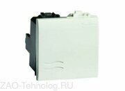 Переключатель 1-кл. 2мод. Brava 16А IP20 бел. DKC 76012B