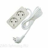 Удлинитель 2х10м с заземл. 10А IP20 2.2кВт ПВС Союз 481S-9210