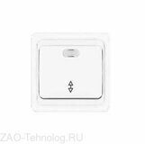 Переключатель проходной 1-кл. СП Валери 10А IP20 с подсветкой бел. UNIVersal В0125