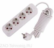 Удлинитель 4х5м с заземл. 16А IP20 Lila LEZARD 720-0405-401