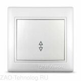 Переключатель проходной 1-кл. СП Севиль 10А IP20 бел. UNIVersal С0025