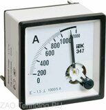 Амперметр Э47 72х72мм 1000/5А кл. точн. 1.5 IEK IPA10-6-1000-E
