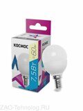 Лампа светодиодная GL45 7.5Вт 220В E14 3000К Космос LkecLED7.5wGL45E1430