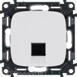 Розетка компьютерная 1-м Valena Allure RJ45 кат.5E UTP с лицев. панелью механизм бел. Leg 753740