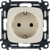 Розетка 1-м СП Valena Allure 16А IP2X 250В 2P+E безвинт. клеммы с лицев. панелью механизм сл. кость Leg 753821