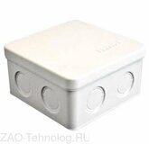 Коробка распределительная ОП 105х105х56мм IP54 7 выходов без гермовводов крышка защелкивающаяся бел. Epplast 105031