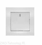 Переключатель проходной 1-кл. СП Бриллиант 10А IP20 бел. UNIVersal 7947373