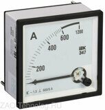 Амперметр Э47 72х72мм 600/5А кл. точн. 1.5 IEK IPA10-6-0600-E