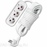 Удлинитель 3х10м с заземл. 10А IP20 У10-554 ПВС 3х1 UNIVersal 554-10