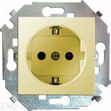 Розетка 1-м СП Simon15 16А IP20 250В с заземл. винт. клеммы механизм сл. кость Simon 1591432-031