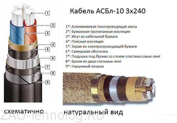 АСБл-10 3х240. Кабель бронированный асбл 3х240.