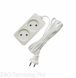 Удлинитель 2х3м без заземл. 10А IP20 2.2кВт ПВС Союз 481S-1203