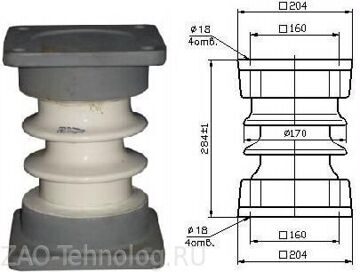 Изолятор опорно-стержневой ИОС-10-2000-01