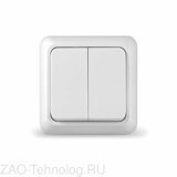 Выключатель 2-кл. ОП Олимп 10А IP20 бел. UNIVersal О0023