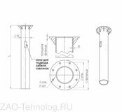 Деталь фундамента закладная ЗДФ-0.219-2.0(Д395-310-8х25)-01 Пересвет В00000225