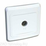 Розетка телевизионная оконечная TV 1-м СП Этюд бел. SchE TVC-002B